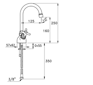 ITALICA 3216 - 1 hole washbasin tap by RUBINETTERIE STELLA - view 3
